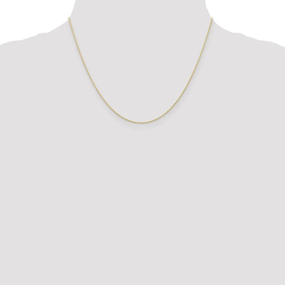 10k .5 mm Carded Cable Rope Chain | 10K5RY