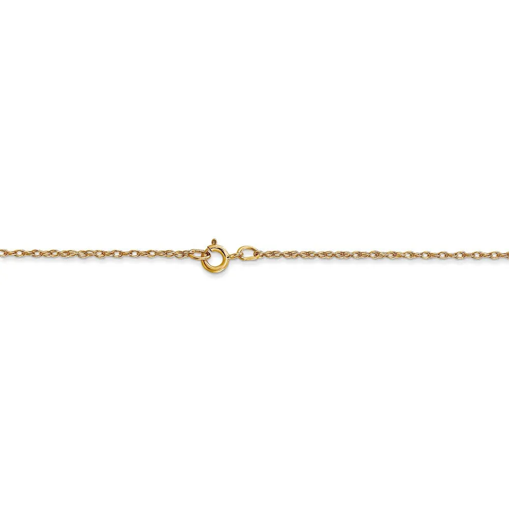 14k .7 mm Carded Cable Rope Chain | 7RY