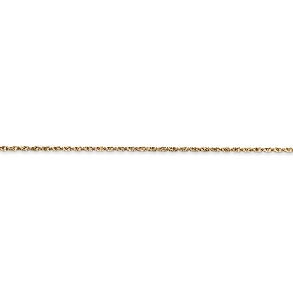 14k .7 mm Carded Cable Rope Chain | 7RY