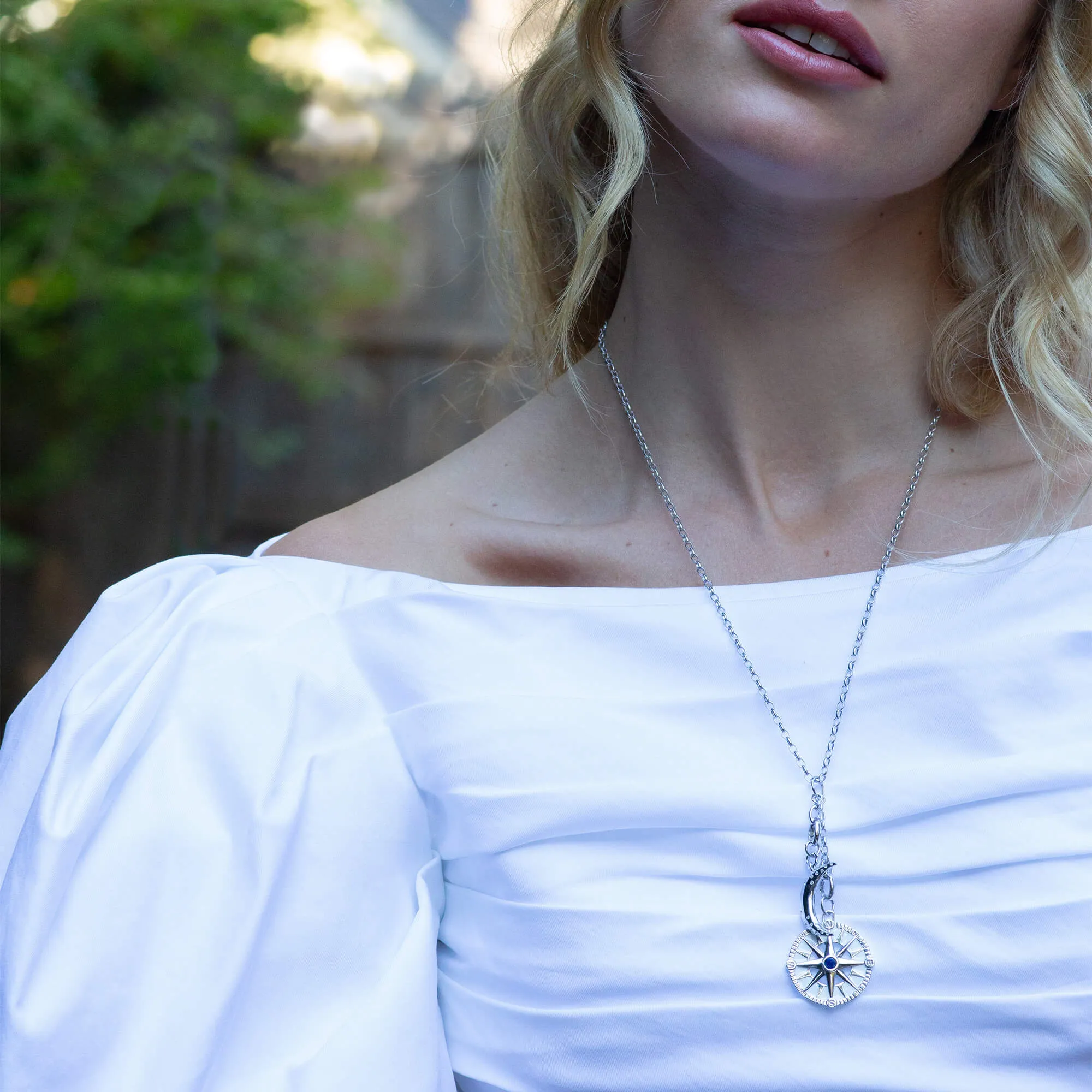 22" "Design Your Own" Short Charm Chain Necklace, 2 Charm Stations