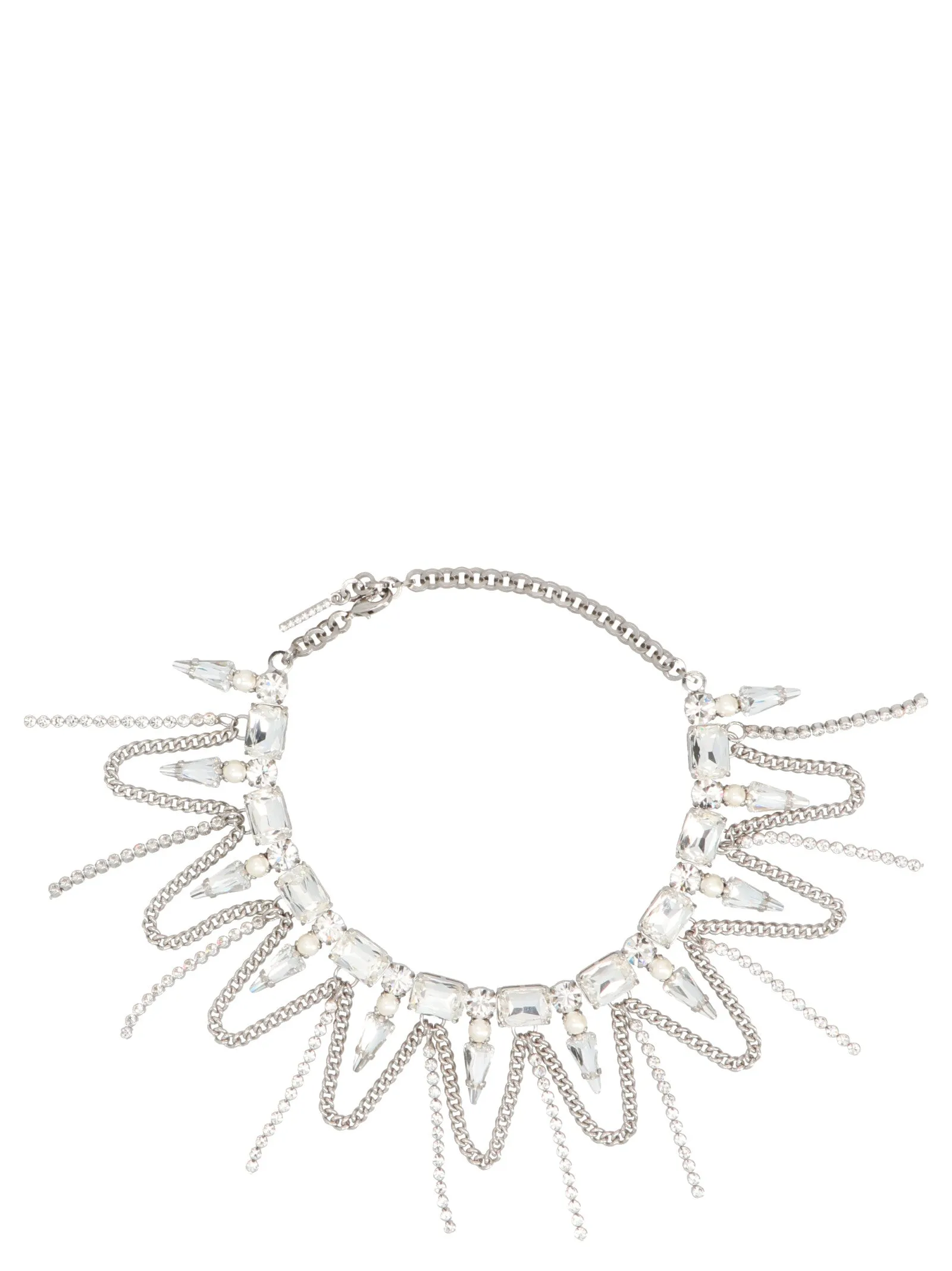 Alessandra Rich Crystal Embellished Necklace