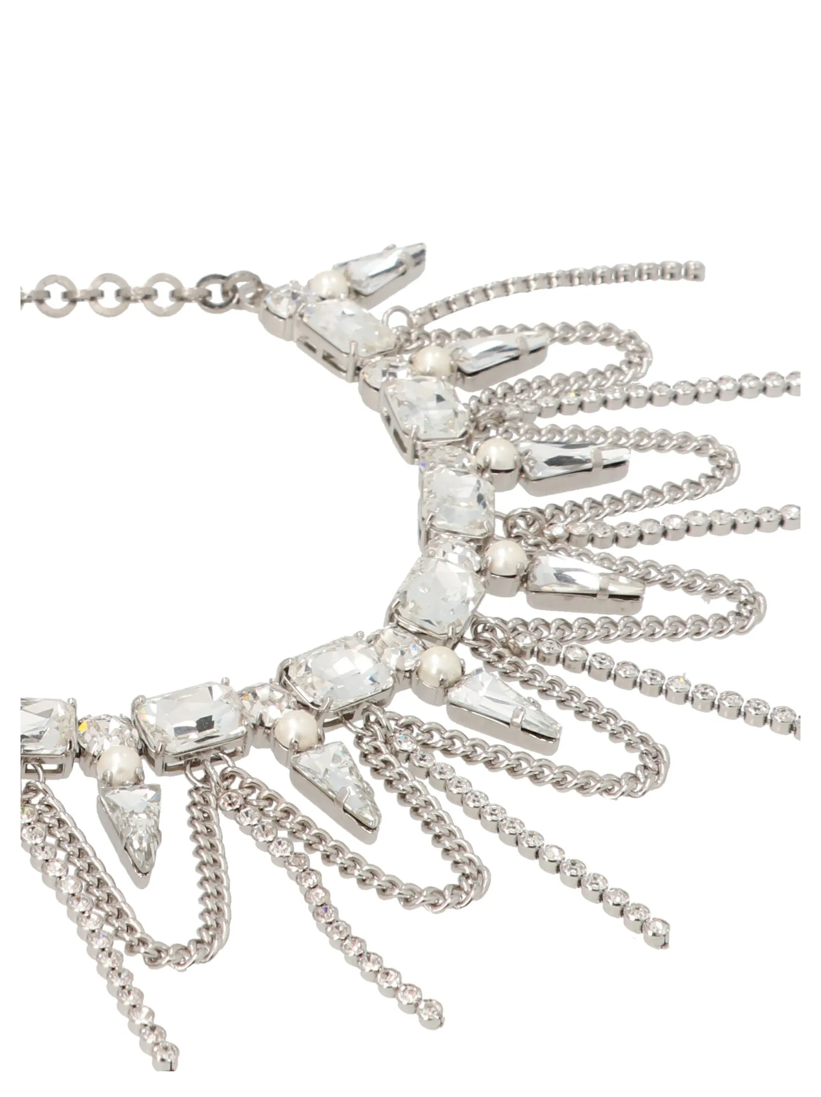 Alessandra Rich Crystal Embellished Necklace