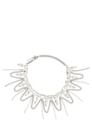 Alessandra Rich Crystal Embellished Necklace