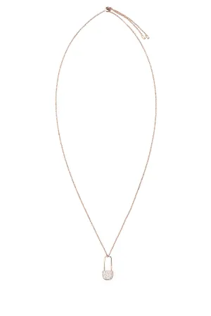 APM Monaco Safety Pin Embellished Necklace