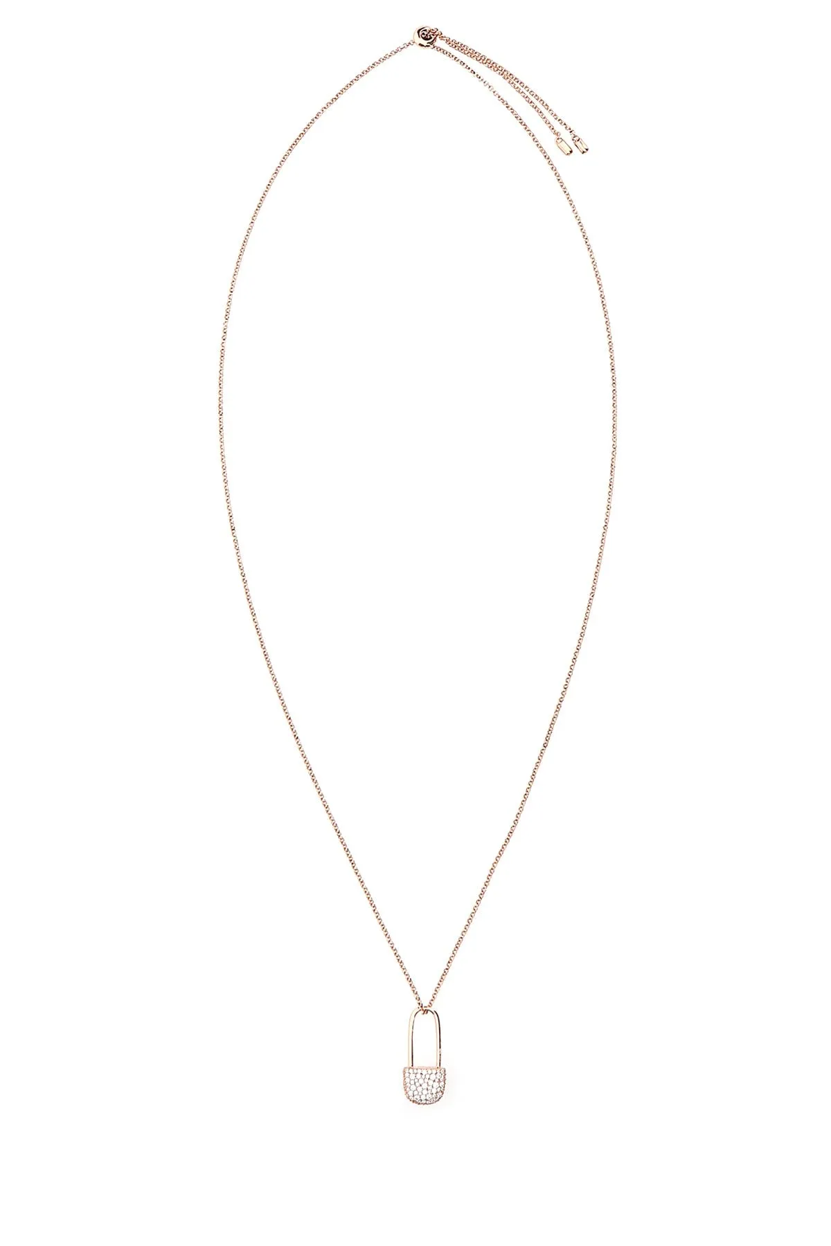 APM Monaco Safety Pin Embellished Necklace