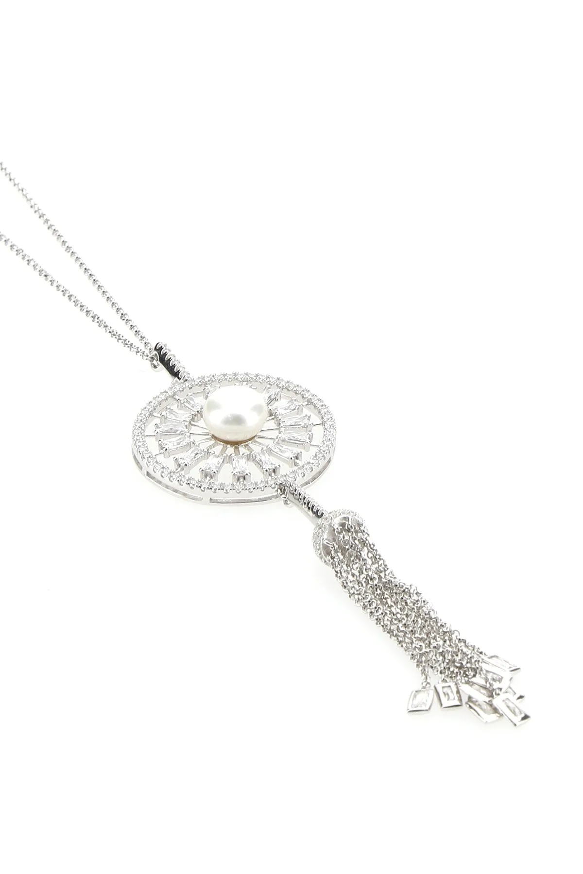 APM Monaco Vintage Style Fringed Necklace