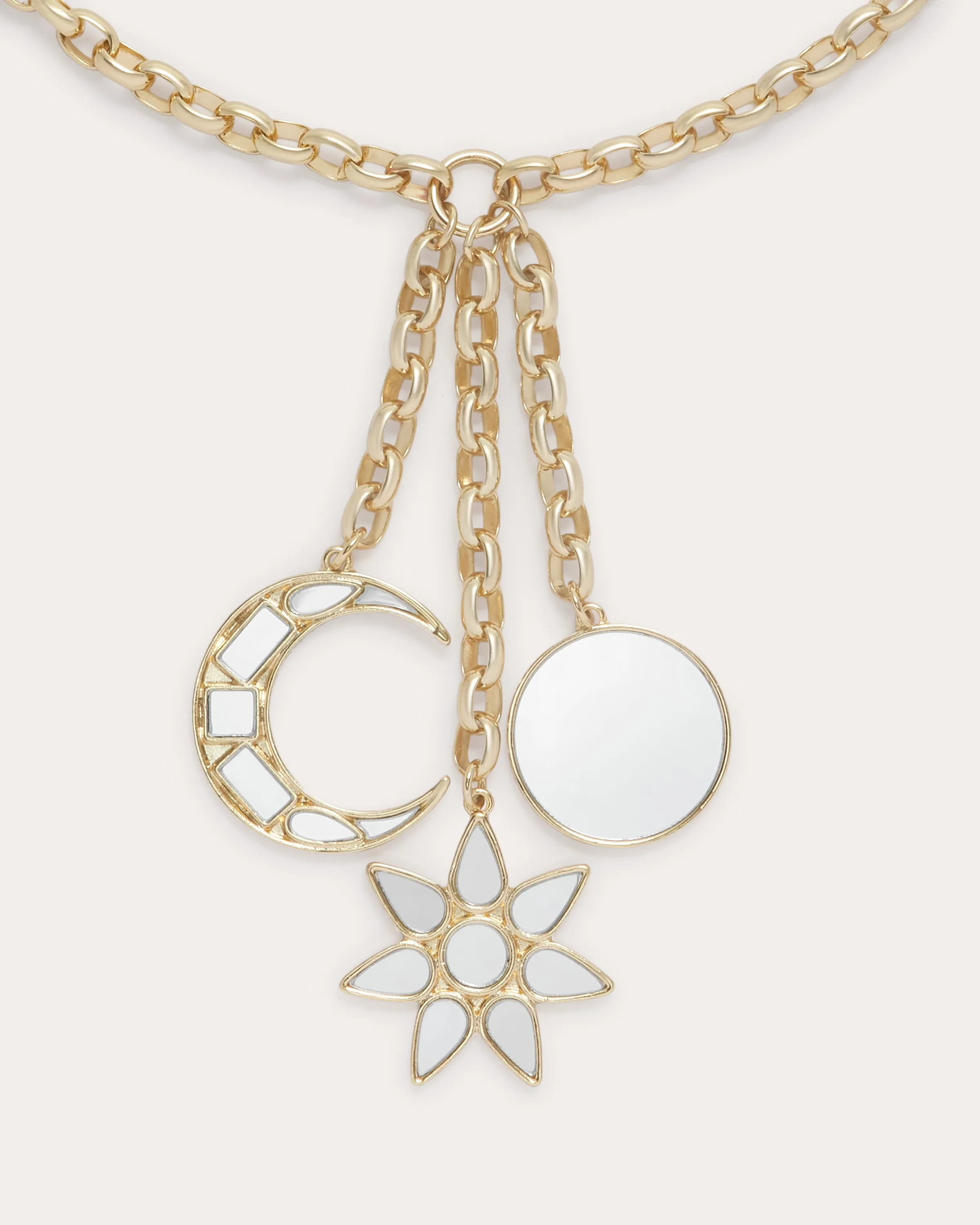 Aurelius Mirrored Charm Necklace