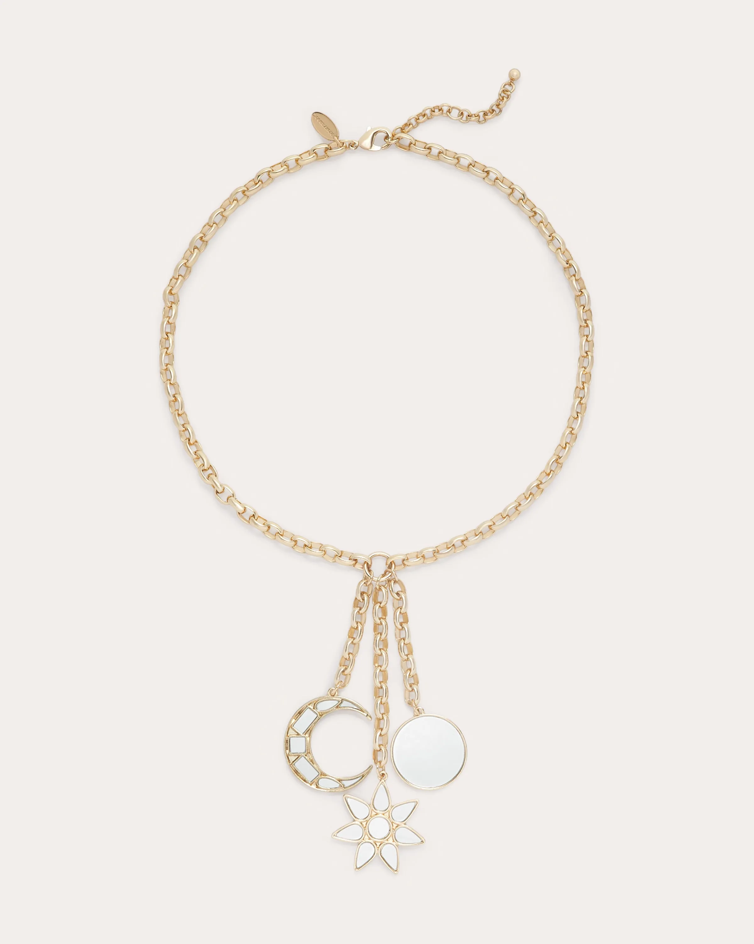 Aurelius Mirrored Charm Necklace