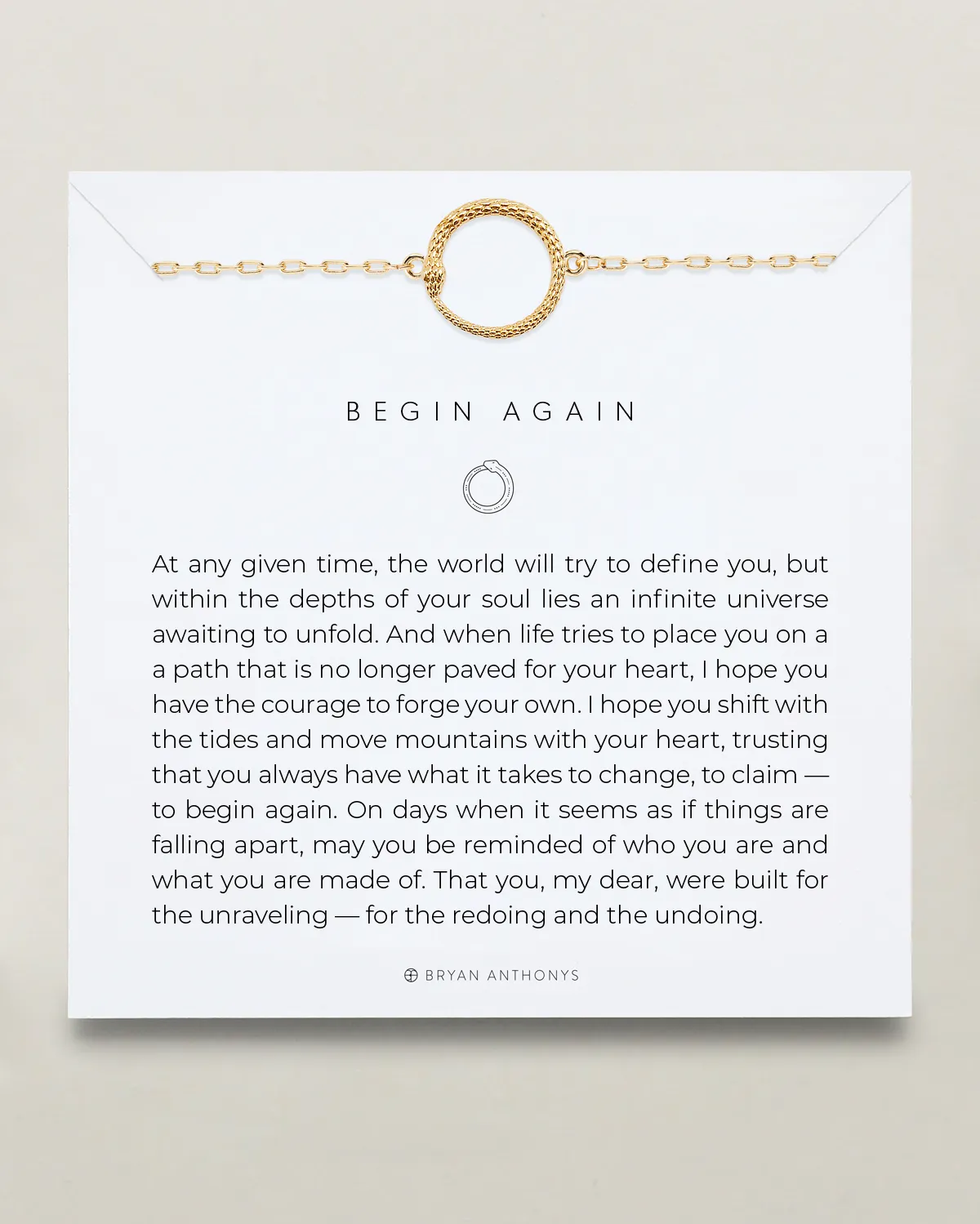 Begin Again Icon Necklace