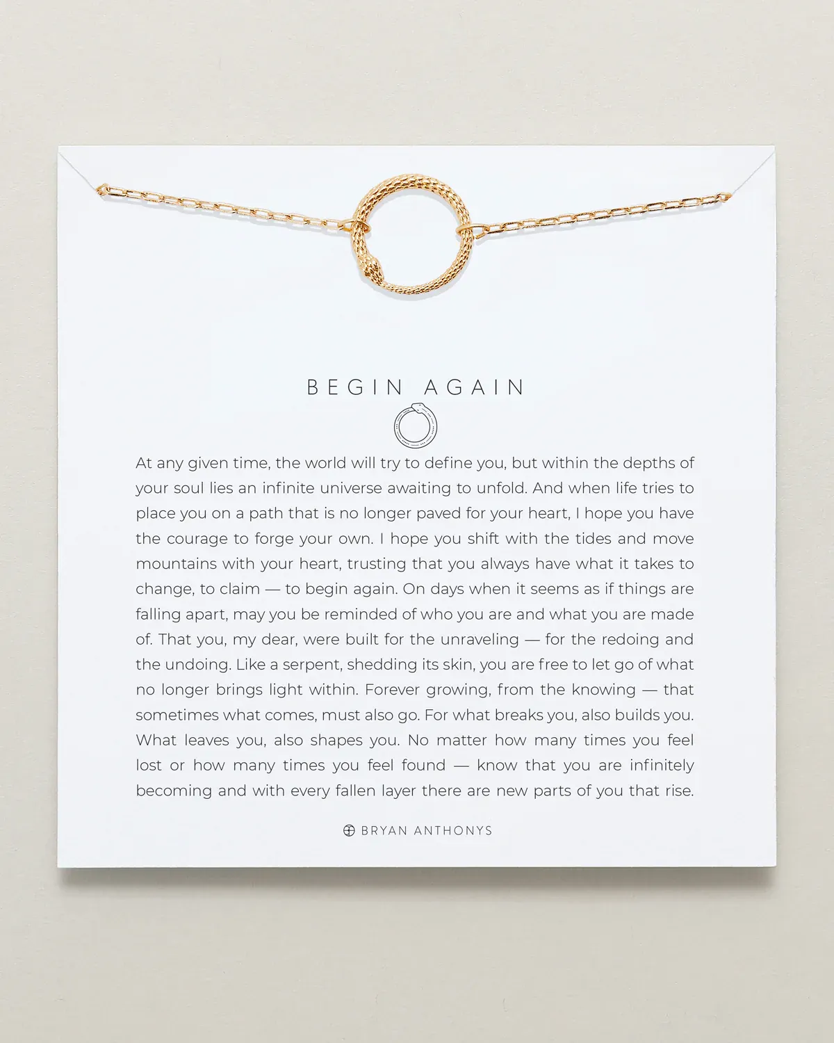 Begin Again Icon Necklace