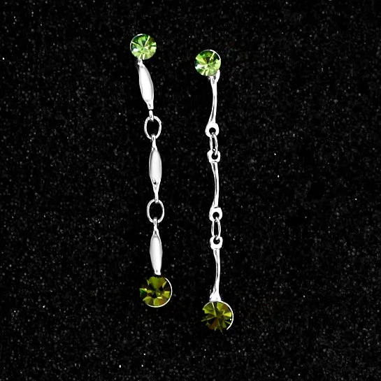 Birthday Gift For Sister Ideas Crystal Silver Earring Necklace Set