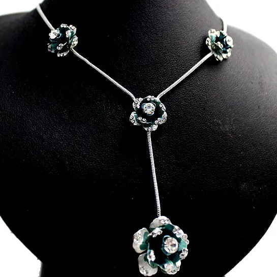 Birthday Gift Idea For Best Friend Flower Design Necklace Earring Set