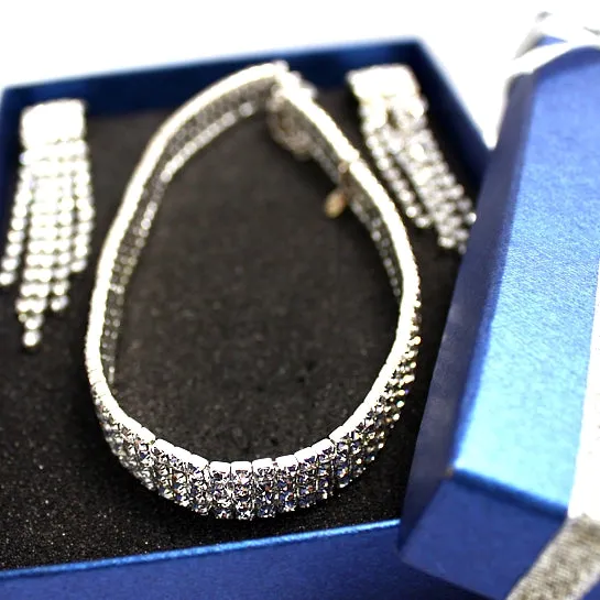 Birthday Present For Her Luminous Countless Stream Crystal Necklace