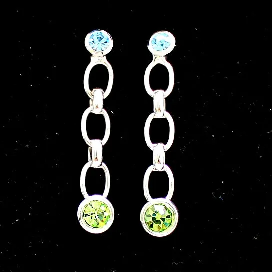 Birthday Present For Wife Crystal Earring Plating Necklace Set