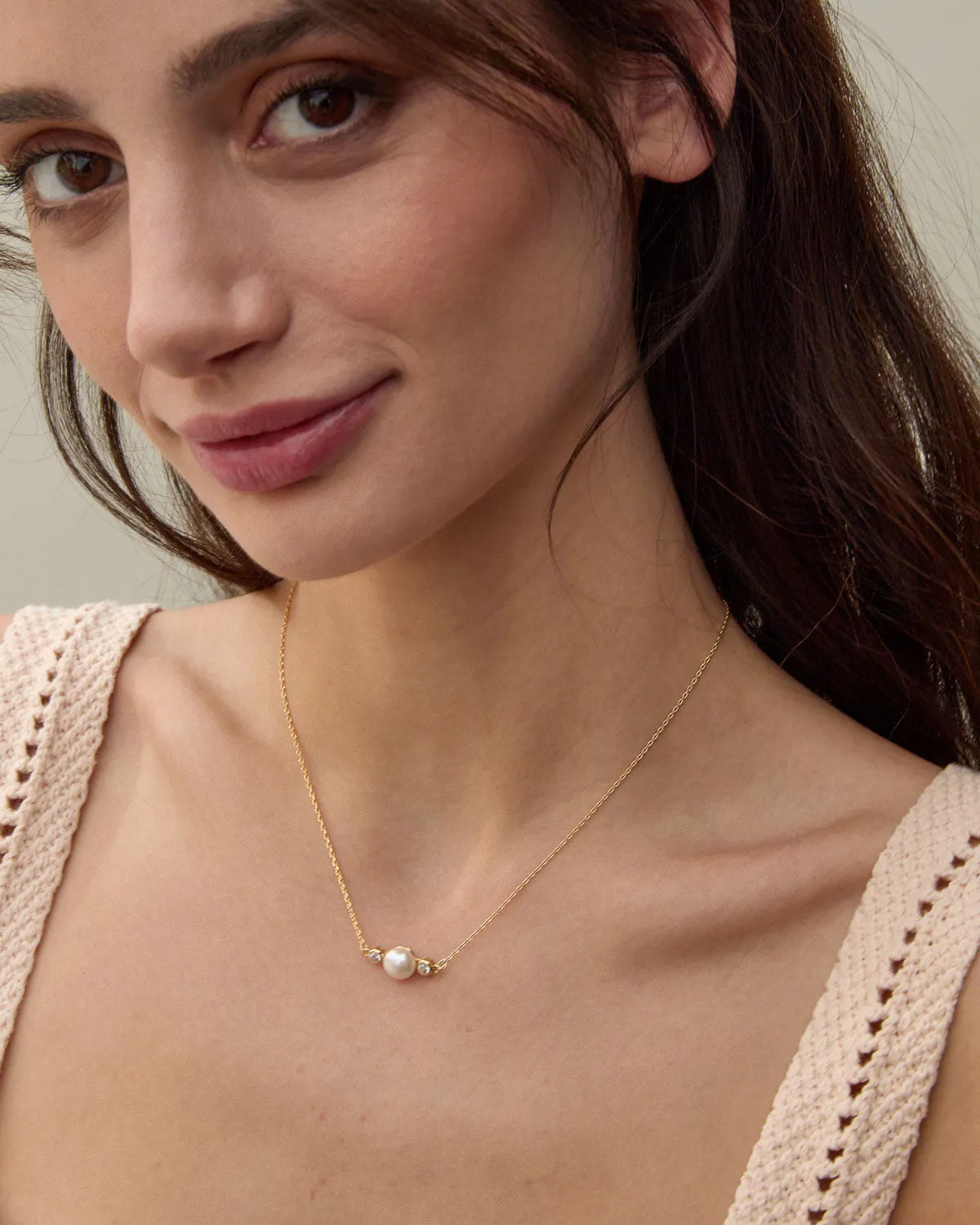 By My Side Pearl Necklace