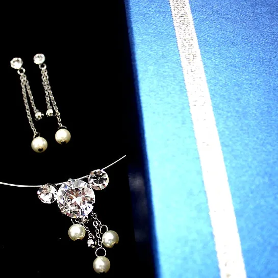 Christmas Ideas For Women Lovely Pearl Earring Necklace Set