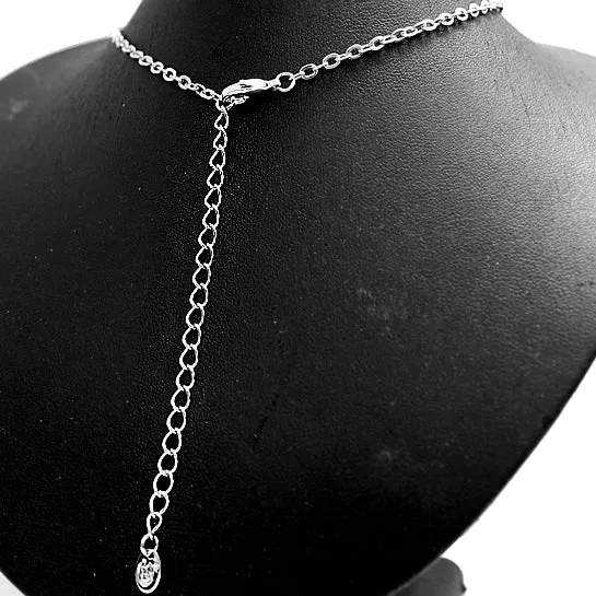 Christmas Presents For Wife Crystal Flower Silver Earring Necklace Set