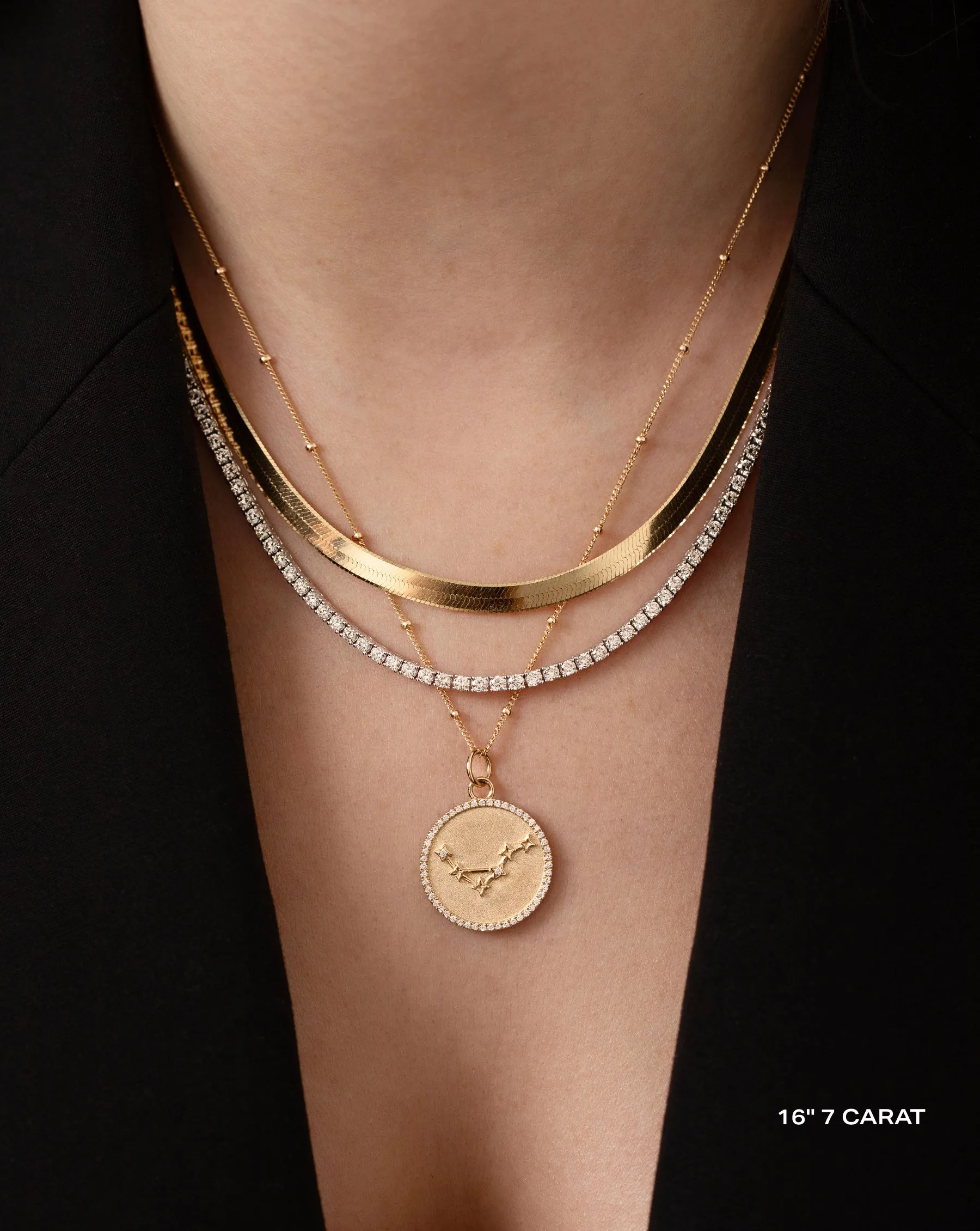 Classic Diamond Tennis Necklace