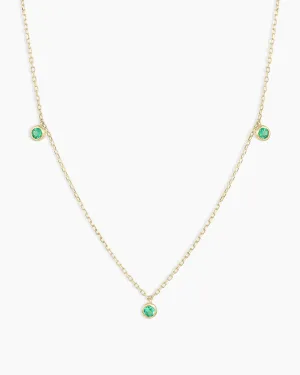 Classic Emerald Trio Necklace