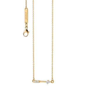 Diamond Artemis "Protect" Arrow Necklace