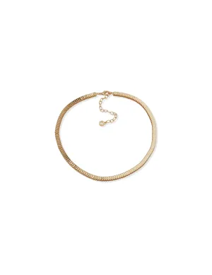 Disc Chain Collar Necklace