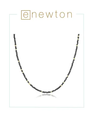 E Newton 15" Choker Hope Unwritten Gemstone - Faceted Hematite