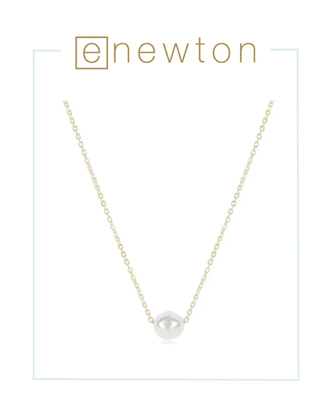 E Newton 16" Admire Peal Necklace - Gold