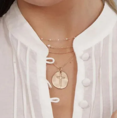 E Newton 16" Inspire Gold Charm Necklace