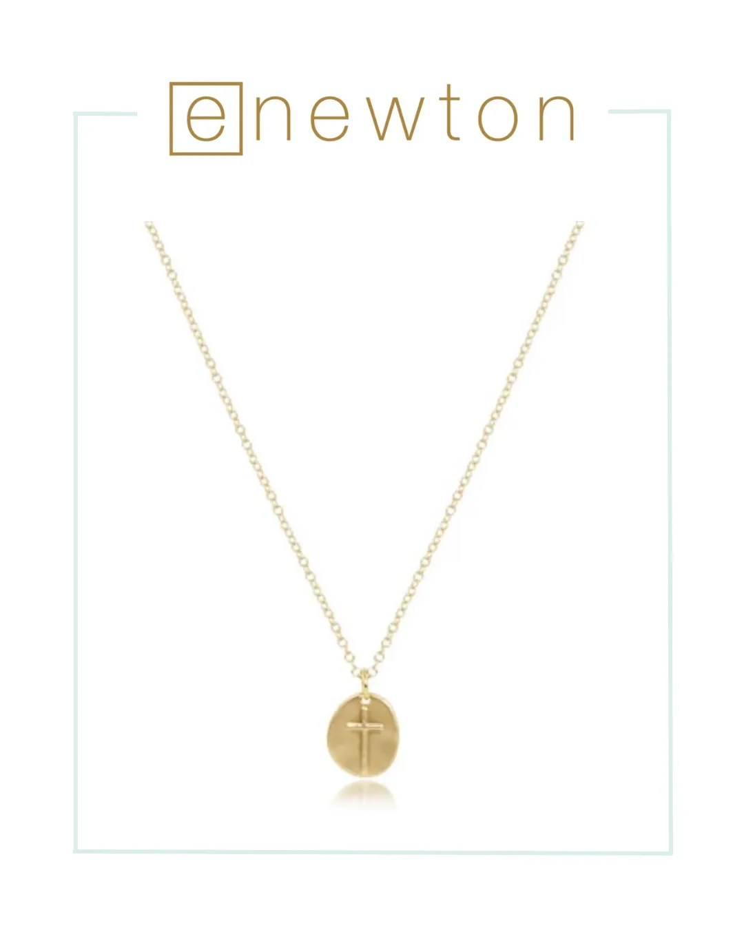 E Newton 16" Inspire Small Gold Charm Necklace