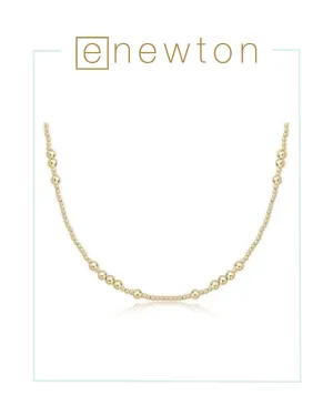 E Newton 17" Choker Hope Unwritten - 4mm Gold