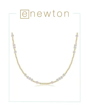 E Newton 17" Choker Hope Unwritten - 4mm Pearl