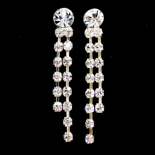 Elegance Regular Crystal Chain Earring Necklace Set