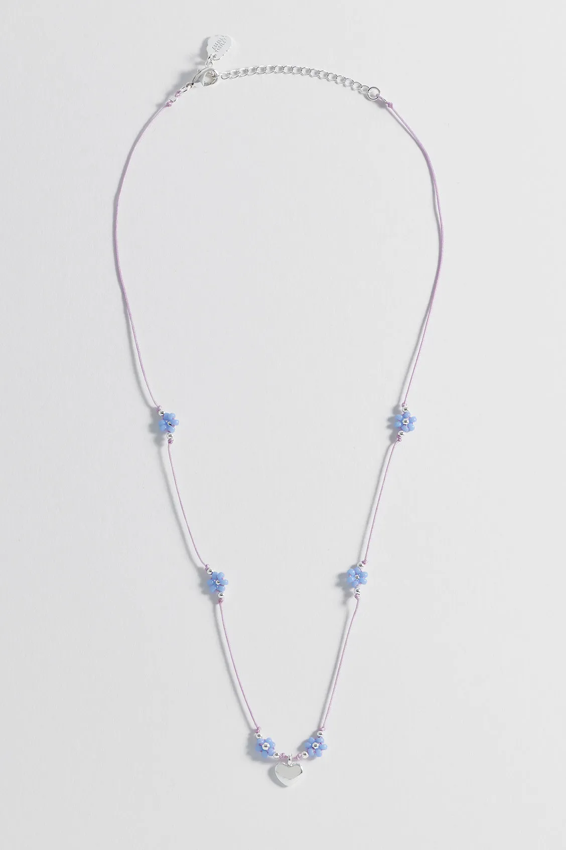 Flower Heart Miyuki Necklace