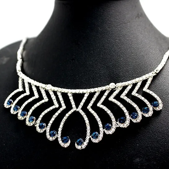 Gifts For Older Women Crystal Earring Necklace Set