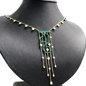 Gold Necklace Earring Jewelry Set