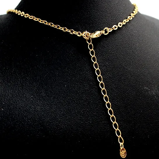 Golden Butterfly Flower Crystal Necklace Set birthday gifts for mom
