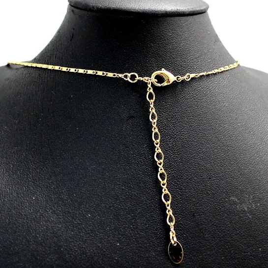 Golden Countless Crystal Necklace Set Christmas Idea For Girlfriend