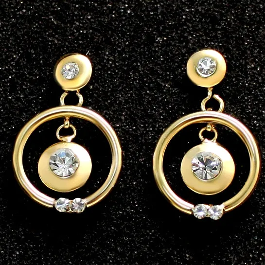 Golden Countless Crystal Necklace Set Christmas Idea For Girlfriend
