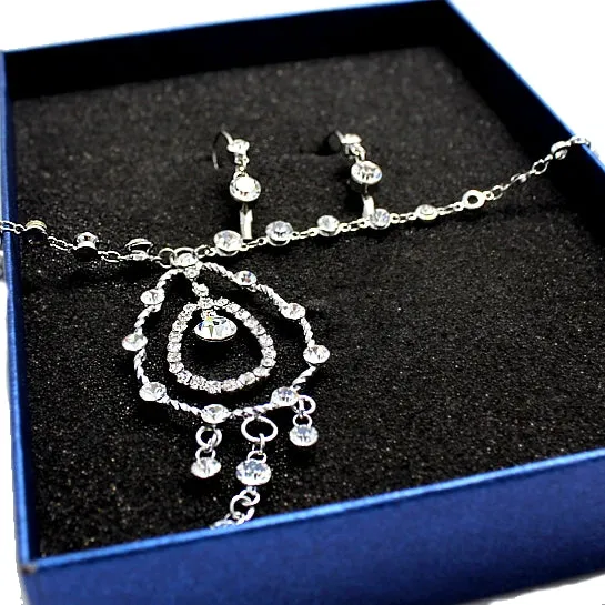 Graduation Gift Ideas For Her Luminous Teardrop Crystal Necklace Set