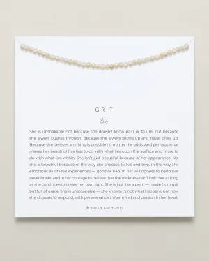 Grit Seed Pearl Necklace