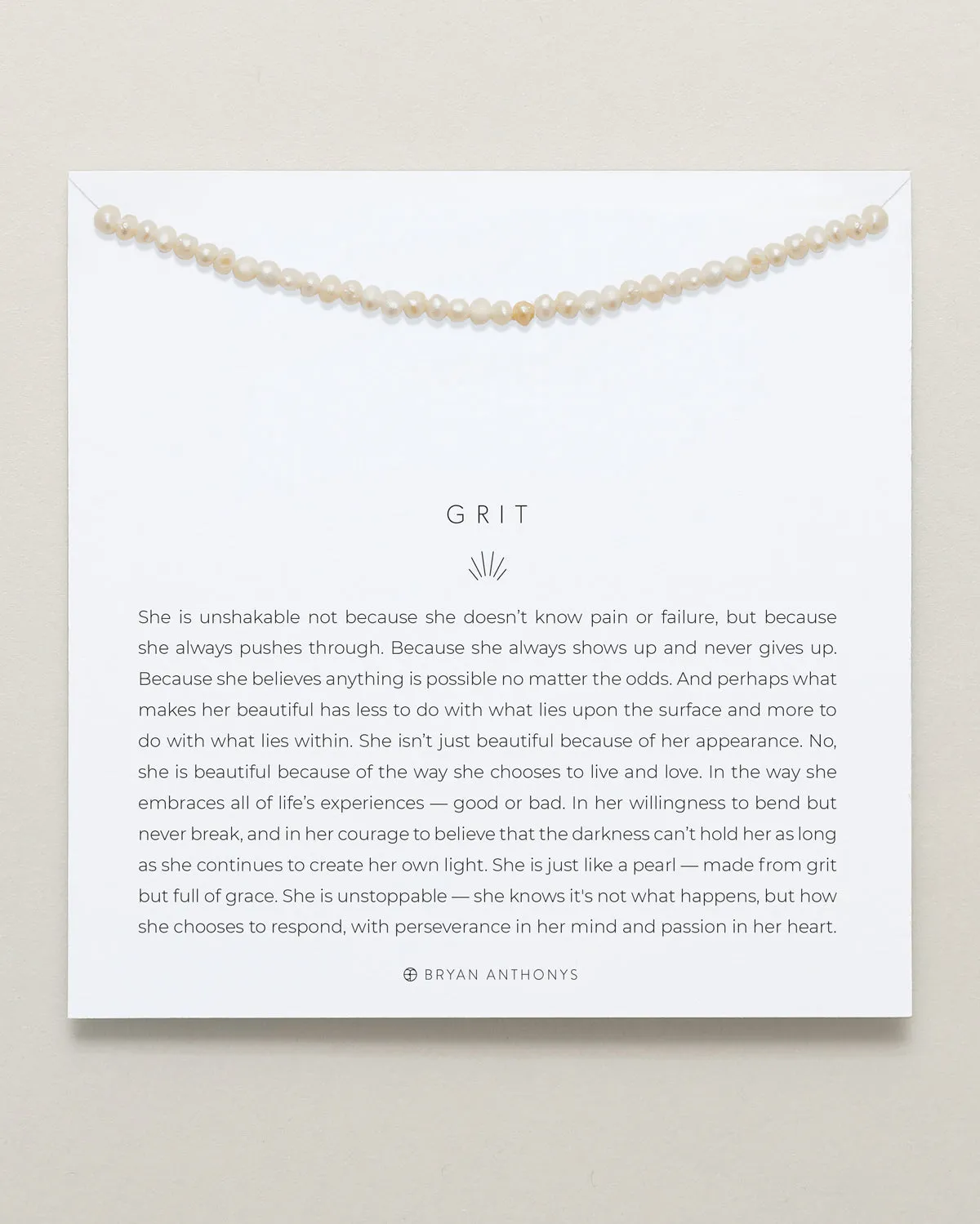 Grit Seed Pearl Necklace