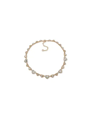 Heart Motif Collar Necklace
