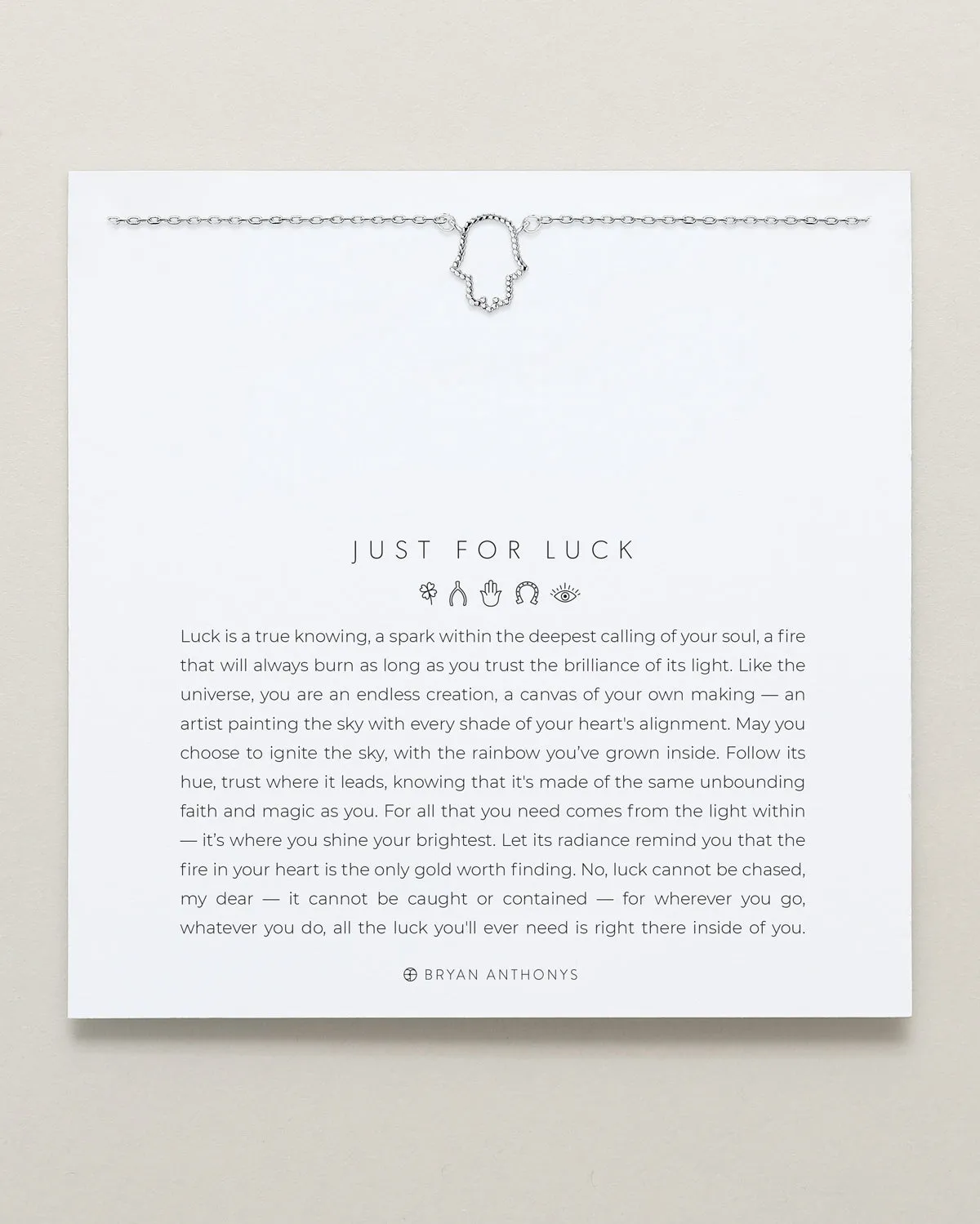 Just For Luck Hamsa Necklace