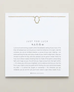 Just For Luck Hamsa Necklace