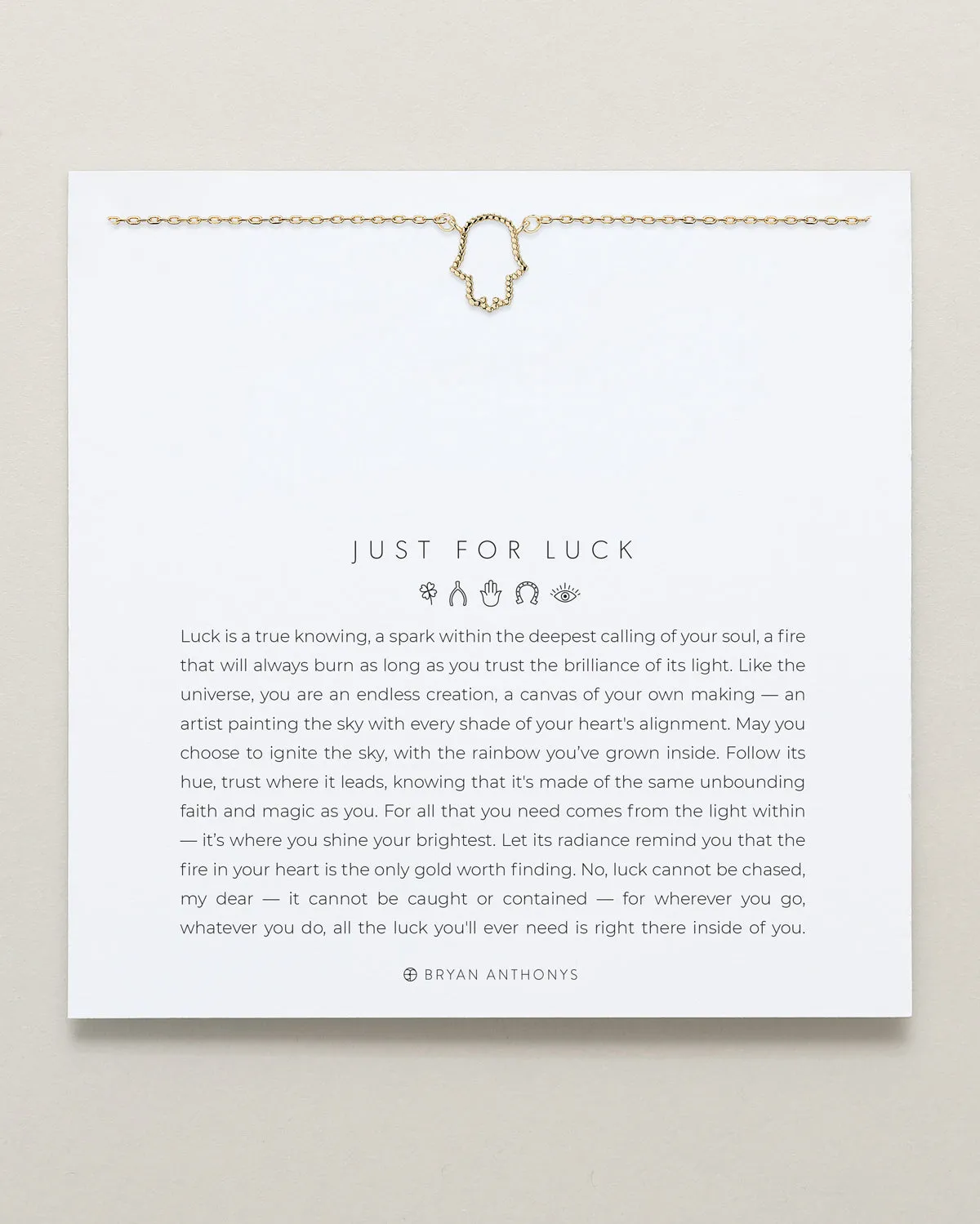 Just For Luck Hamsa Necklace