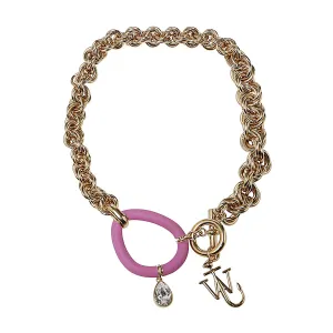 JW Anderson Logo-Pendant Toggle Fastened Necklace