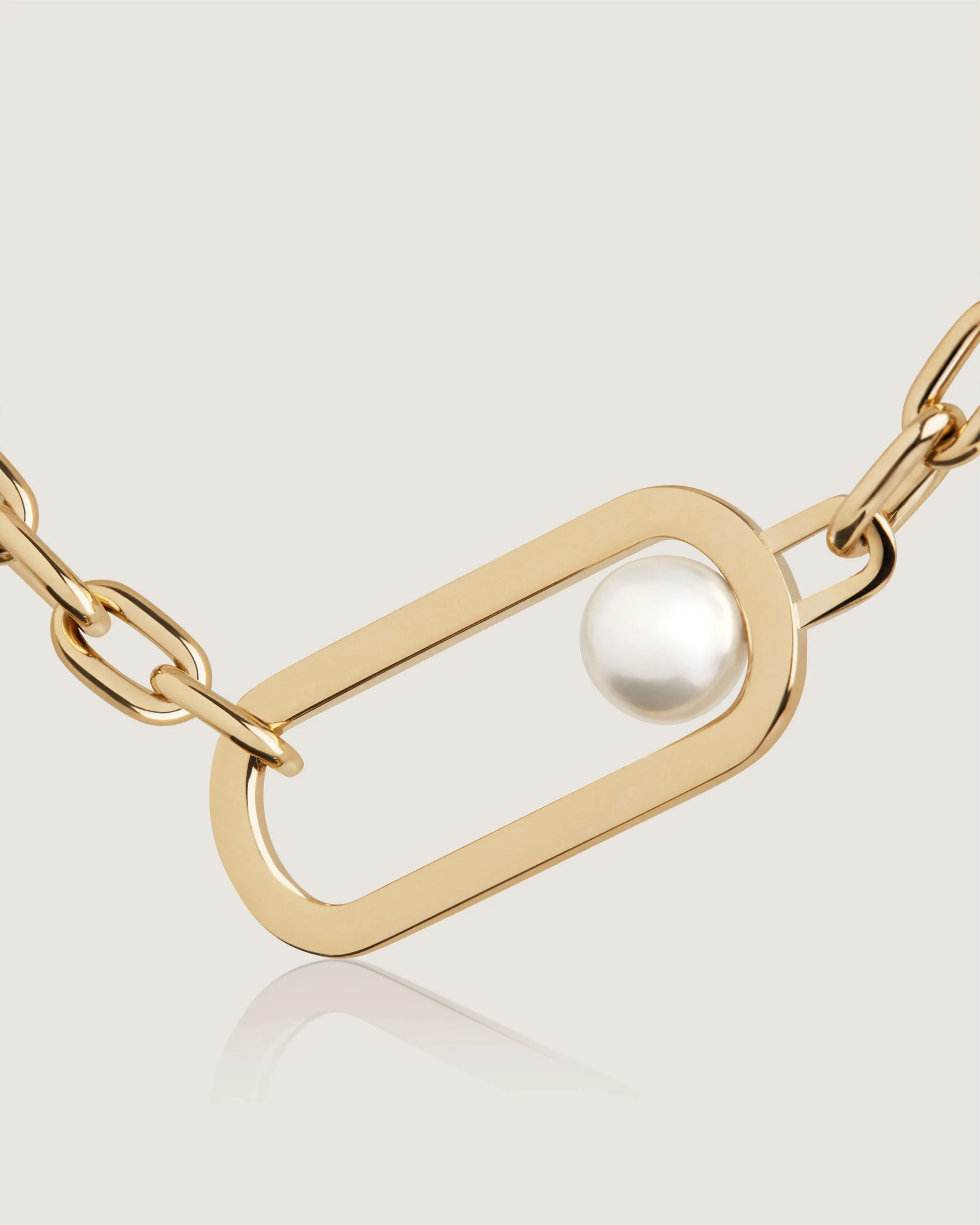 Lana Pearl Necklace - 22 Carat Gold Gilded