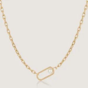Lana Pearl Necklace - 22 Carat Gold Gilded