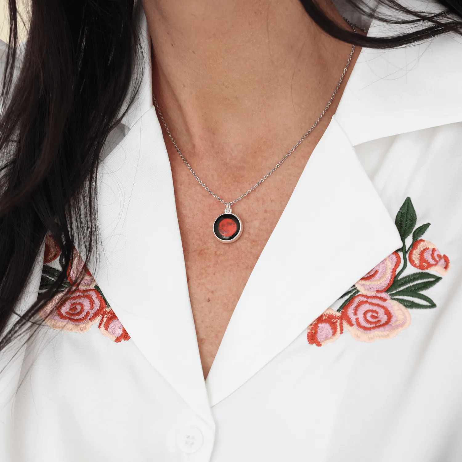 Lunar Eclipse Charmed Simplicity Necklace
