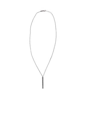 Maison Margiela Logo Engraved Pendant Necklace